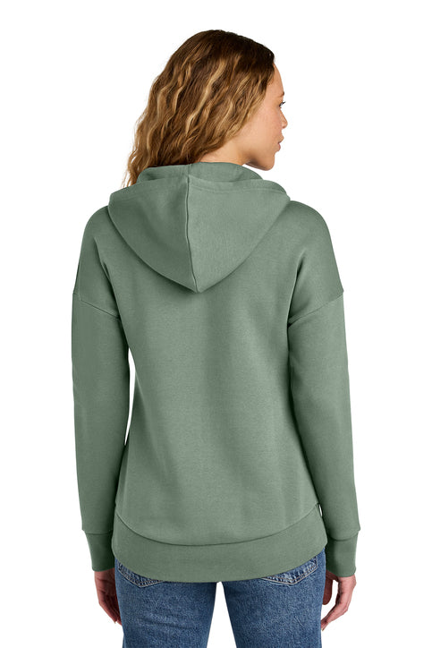 District Women’s Perfect Weight Fleece Drop Shoulder Full-Zip Hoodie