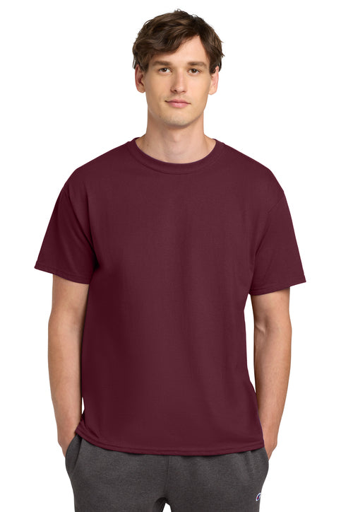 Champion Heritage 6-Oz. Jersey Tee with custom logo embroidery
