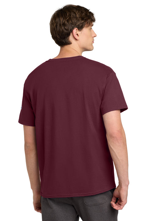 Champion Heritage 6-Oz. Jersey Tee with custom logo embroidery
