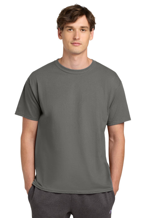 Champion Heritage 6-Oz. Jersey Tee with custom logo embroidery