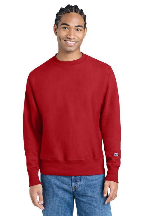 Champion Reverse Weave Crewneck Sweatshirt with custom logo embroidery