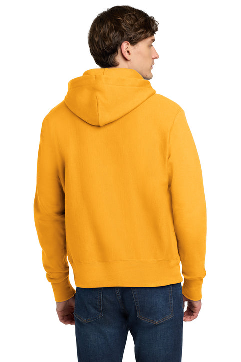 Champion Reverse Weave Hooded Sweatshirt with custom logo embroidery