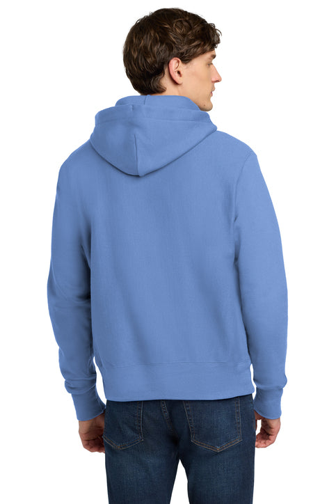Champion Reverse Weave Hooded Sweatshirt with custom logo embroidery