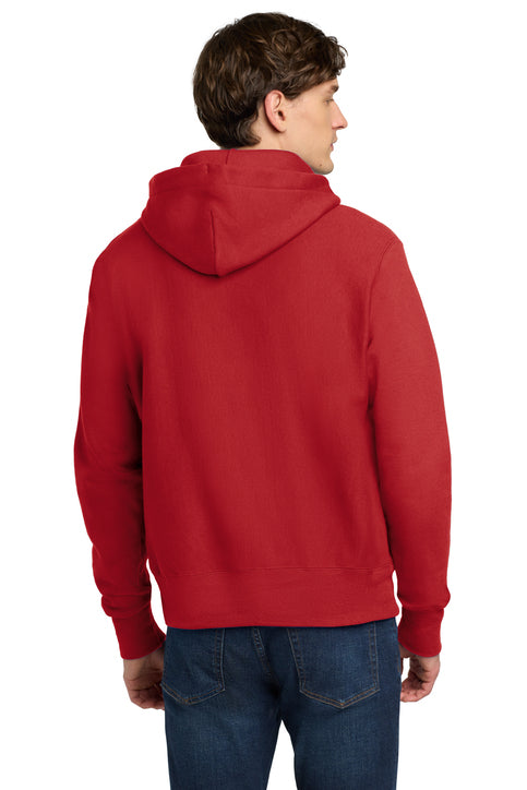 Champion Reverse Weave Hooded Sweatshirt with custom logo embroidery