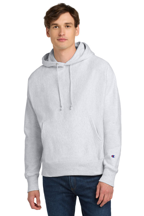Champion Reverse Weave Hooded Sweatshirt with custom logo embroidery