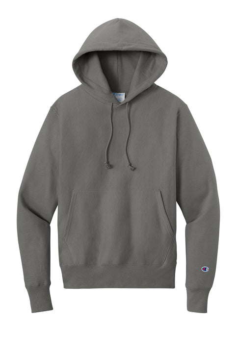 Champion Reverse Weave Hooded Sweatshirt with custom logo embroidery