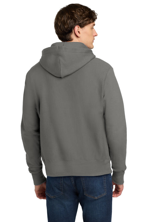 Champion Reverse Weave Hooded Sweatshirt with custom logo embroidery