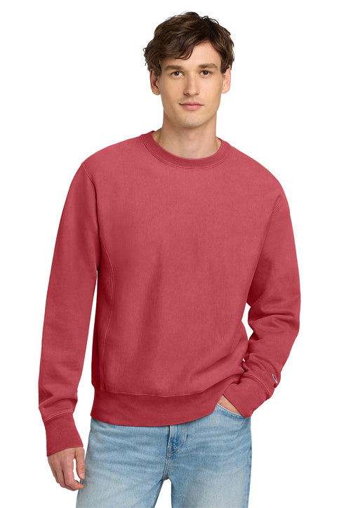 Champion Reverse Weave Garment-Dyed Crewneck Sweatshirt