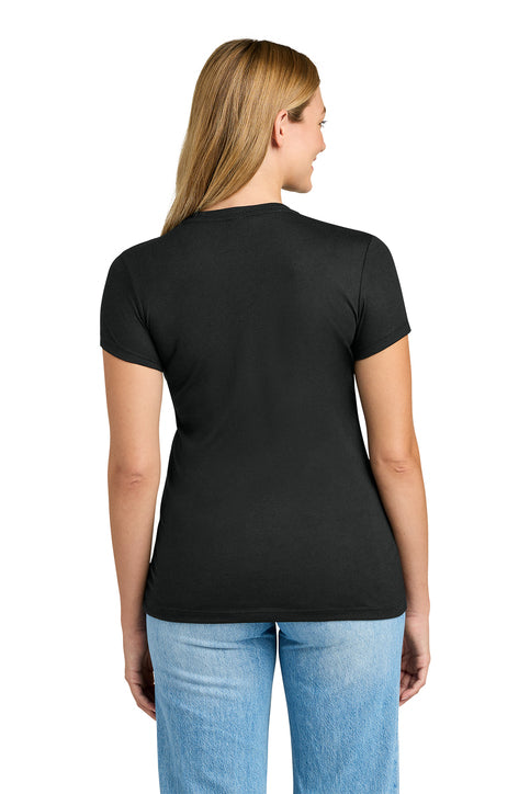 Next Level Apparel Women’s Tri-Blend Tee with custom logo embroidery