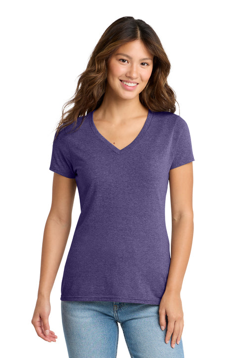 Port & Co Women's Tri-Blend V-Neck Tee