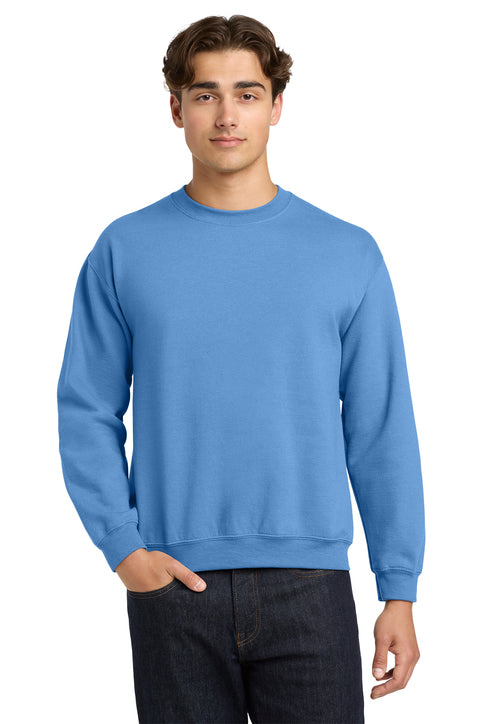 Gildan Heavy Blend Crewneck Sweatshirt with custom logo embroidery