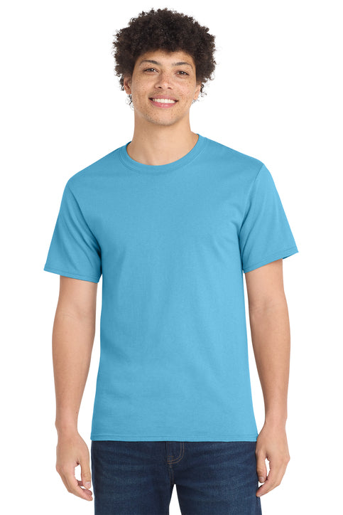 Port & Company Essential Tee with custom logo embroidery