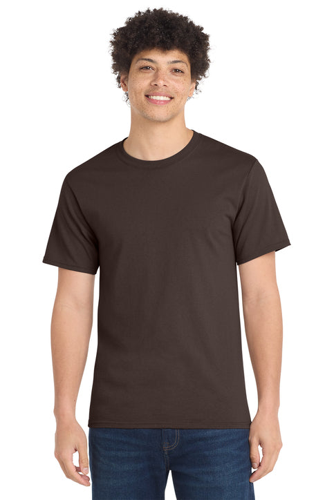 Port & Company Essential Tee with custom logo embroidery