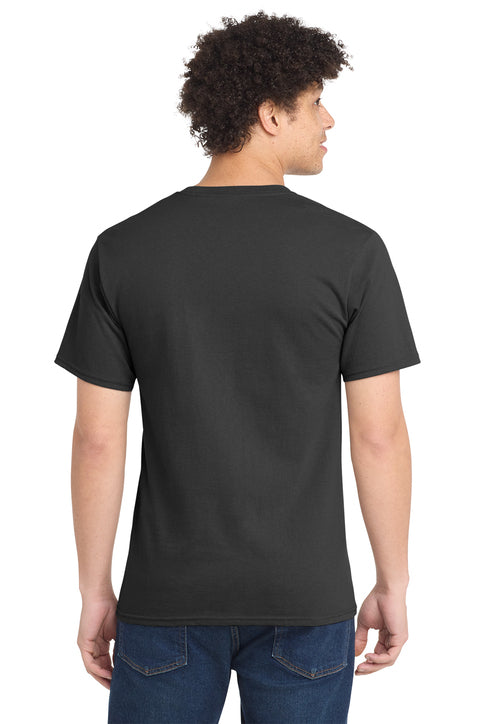Port & Company Essential Tee with custom logo embroidery