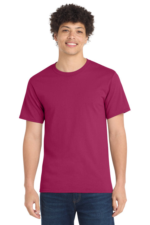 Port & Company Essential Tee with custom logo embroidery