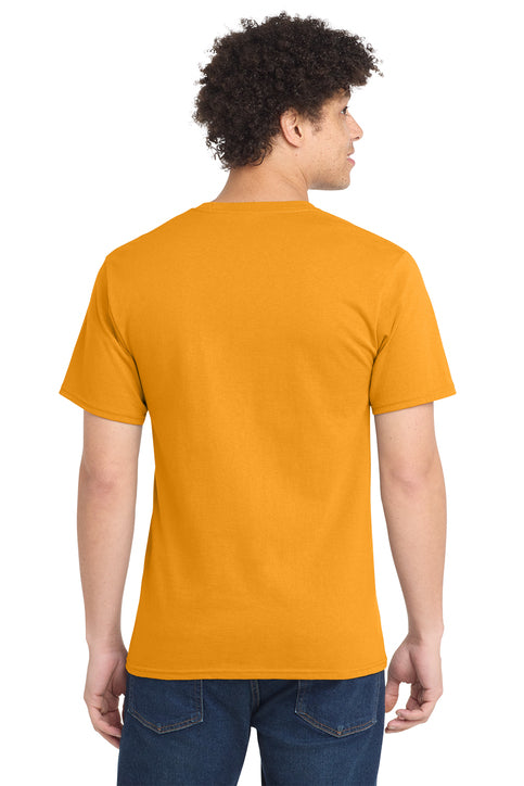 Port & Company Essential Tee with custom logo embroidery