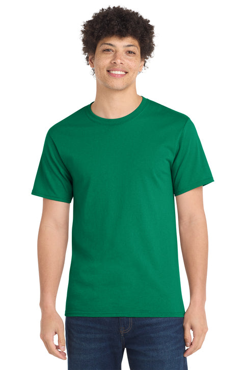 Port & Company Essential Tee with custom logo embroidery