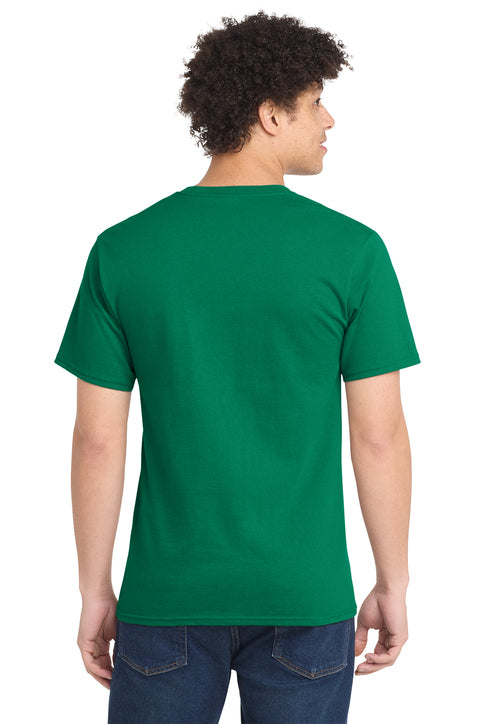 Port & Company Essential Tee with custom logo embroidery