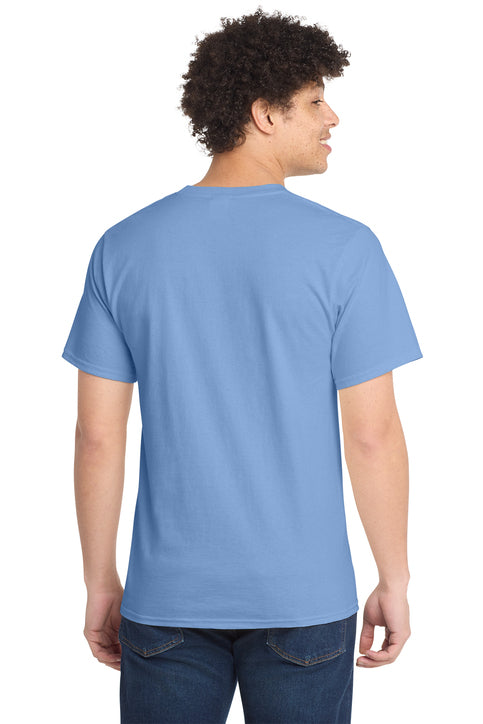 Port & Company Essential Tee with custom logo embroidery