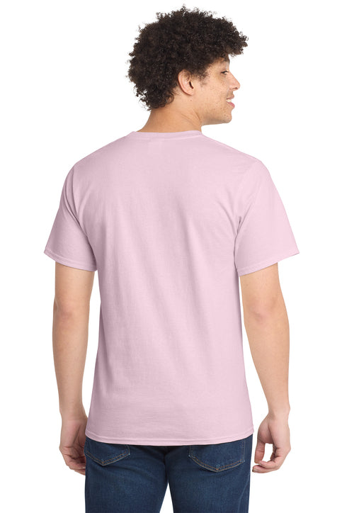 Port & Company Essential Tee with custom logo embroidery