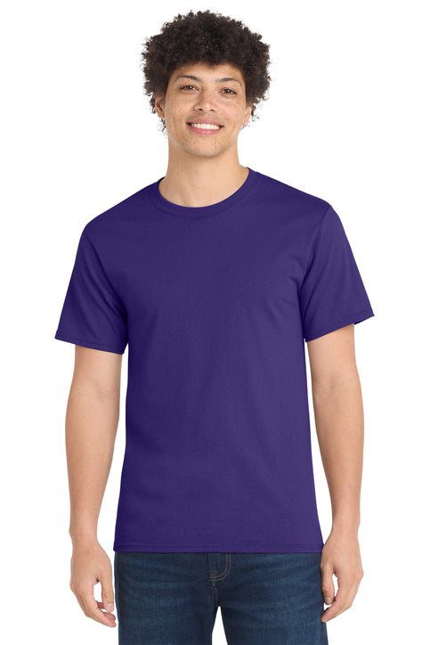 Port & Company Essential Tee with custom logo embroidery