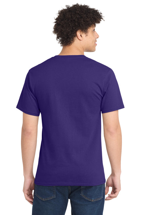 Port & Company Essential Tee with custom logo embroidery