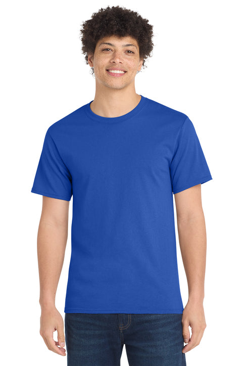 Port & Company Essential Tee with custom logo embroidery