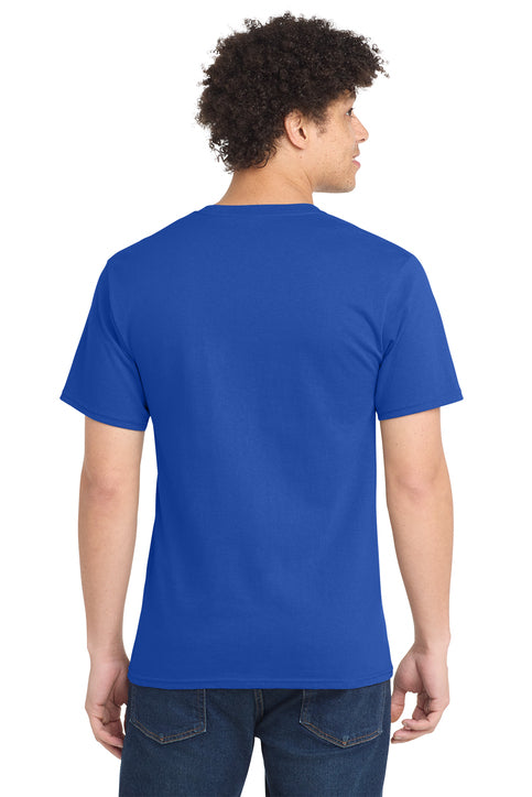 Port & Company Essential Tee with custom logo embroidery