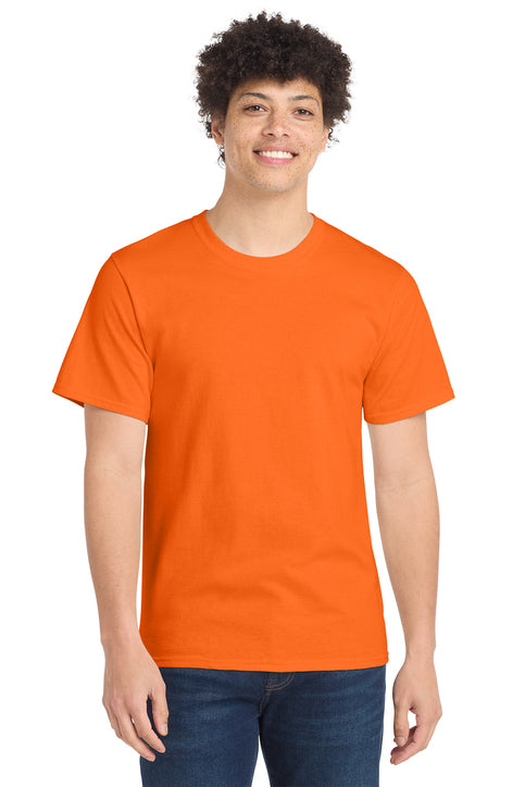Port & Company Essential Tee with custom logo embroidery