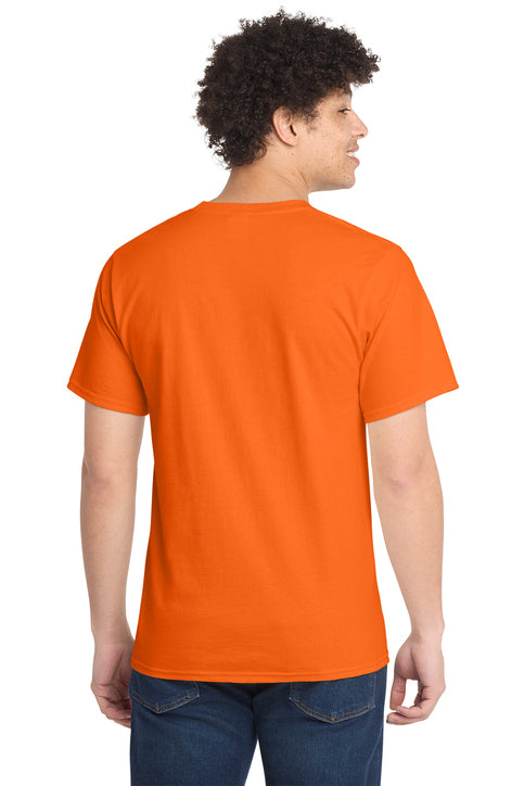 Port & Company Essential Tee with custom logo embroidery