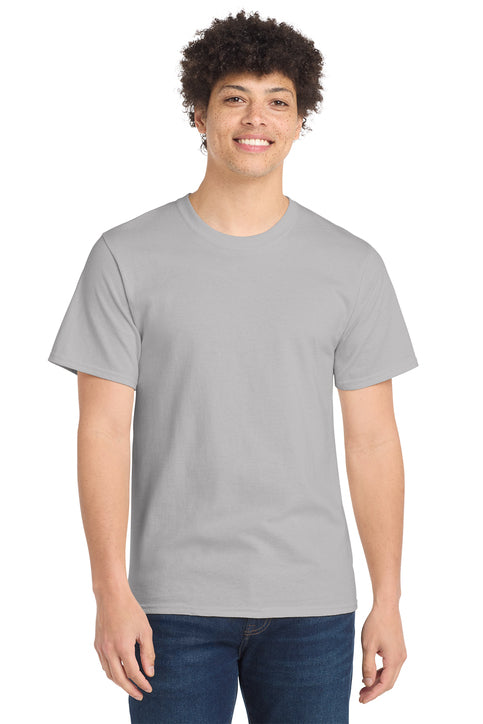 Port & Company Essential Tee with custom logo embroidery