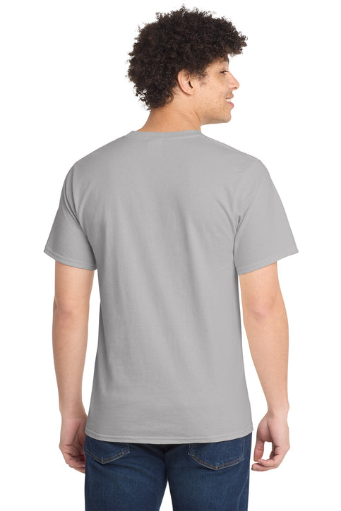 Port & Company Essential Tee with custom logo embroidery