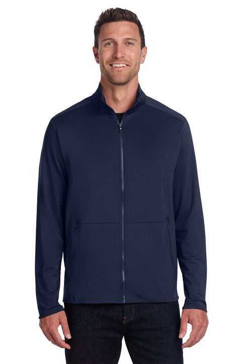 Port Authority Accord Stretch Fleece Full-Zip with custom logo embroidery