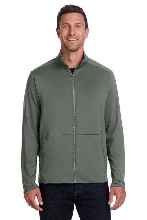 Port Authority Accord Stretch Fleece Full-Zip with custom logo embroidery