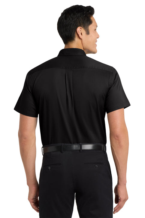 Port Authority Short Sleeve Easy Care Shirt with custom logo embroidery