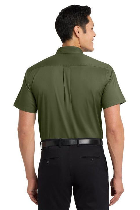 Port Authority Short Sleeve Easy Care Shirt with custom logo embroidery
