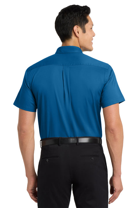 Port Authority Short Sleeve Easy Care Shirt with custom logo embroidery