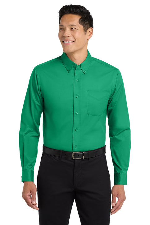 Port Authority Long Sleeve Easy Care Shirt with custom logo embroidery