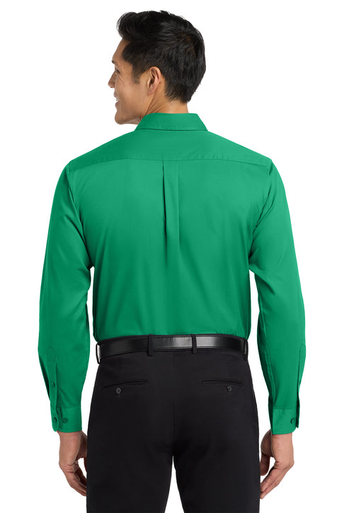 Port Authority Long Sleeve Easy Care Shirt with custom logo embroidery