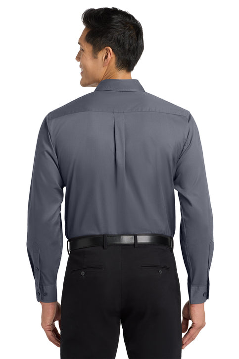 Port Authority Long Sleeve Easy Care Shirt with custom logo embroidery