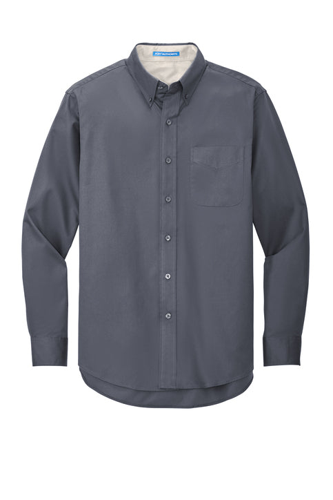 Port Authority Long Sleeve Easy Care Shirt with custom logo embroidery