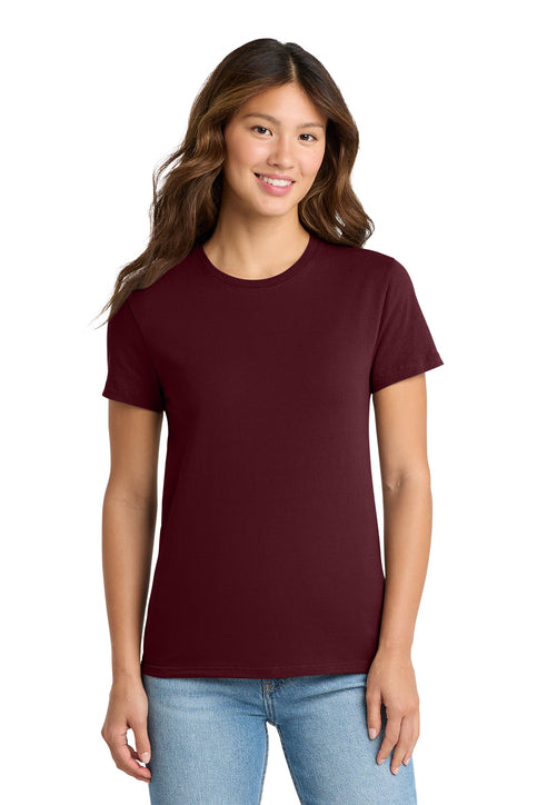 Port & Company Women's Essential Tee with custom logo embroidery