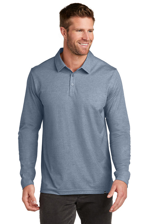 TravisMathew Oceanside Heather Long Sleeve Polo
