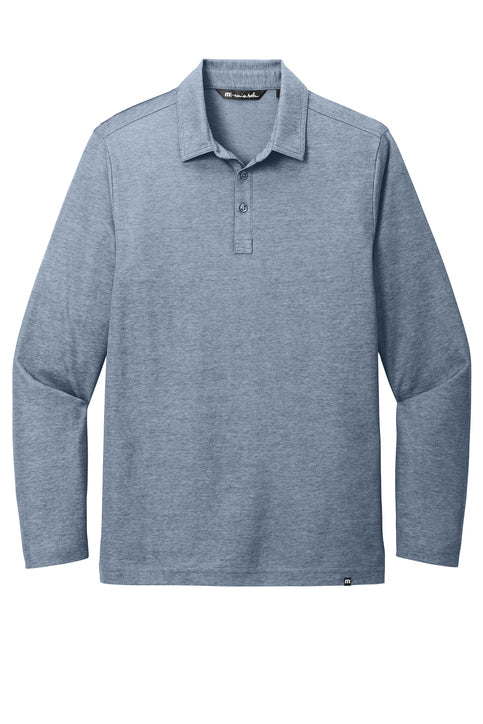 TravisMathew Oceanside Heather Long Sleeve Polo