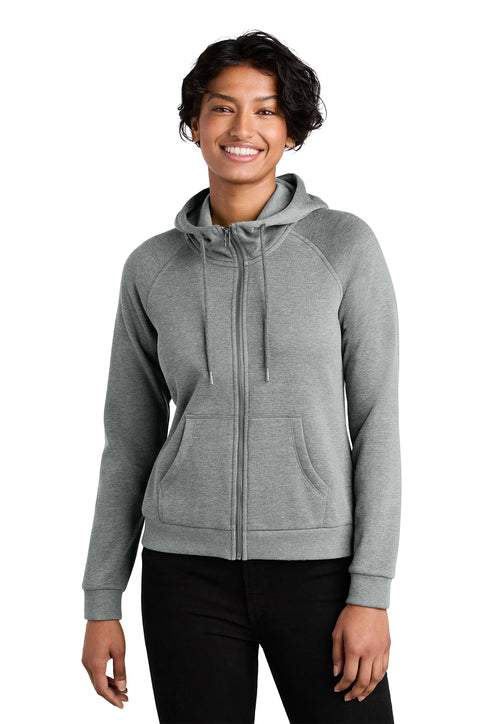 Allmade Women’s Organic CVC Fleece Full-Zip Hoodie