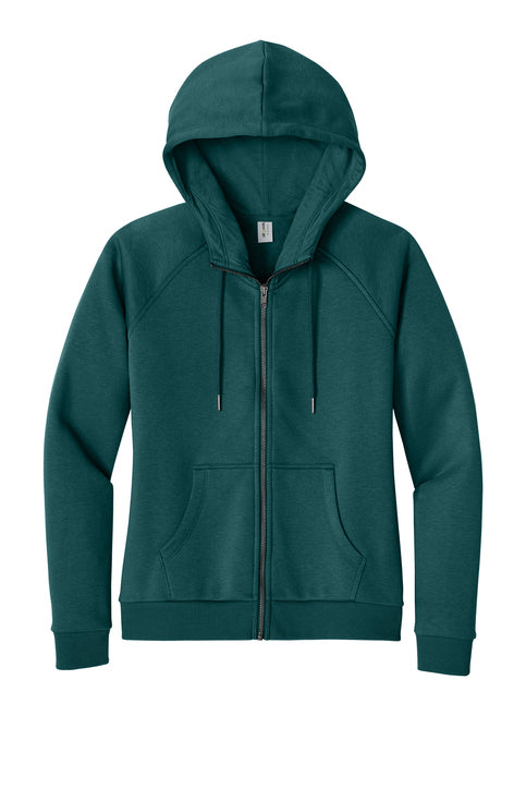 Allmade Women’s Organic CVC Fleece Full-Zip Hoodie