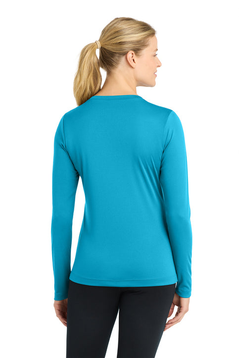 Sport-Tek Women's Long Sleeve PosiCharge Competitor V-Neck Tee