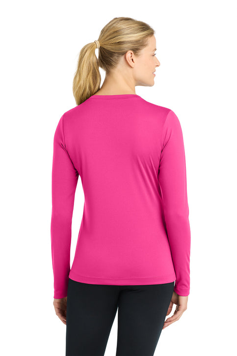 Sport-Tek Women's Long Sleeve PosiCharge Competitor V-Neck Tee