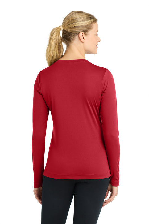 Sport-Tek Women's Long Sleeve PosiCharge Competitor V-Neck Tee