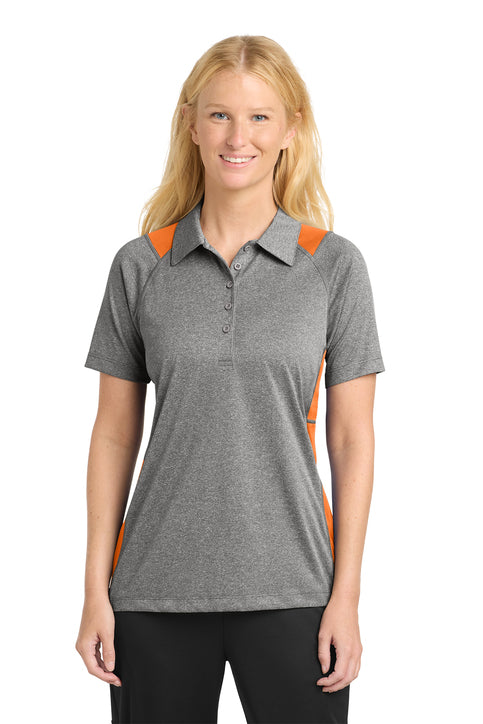 Sport-Tek Women's Heather Colorblock Contender Polo